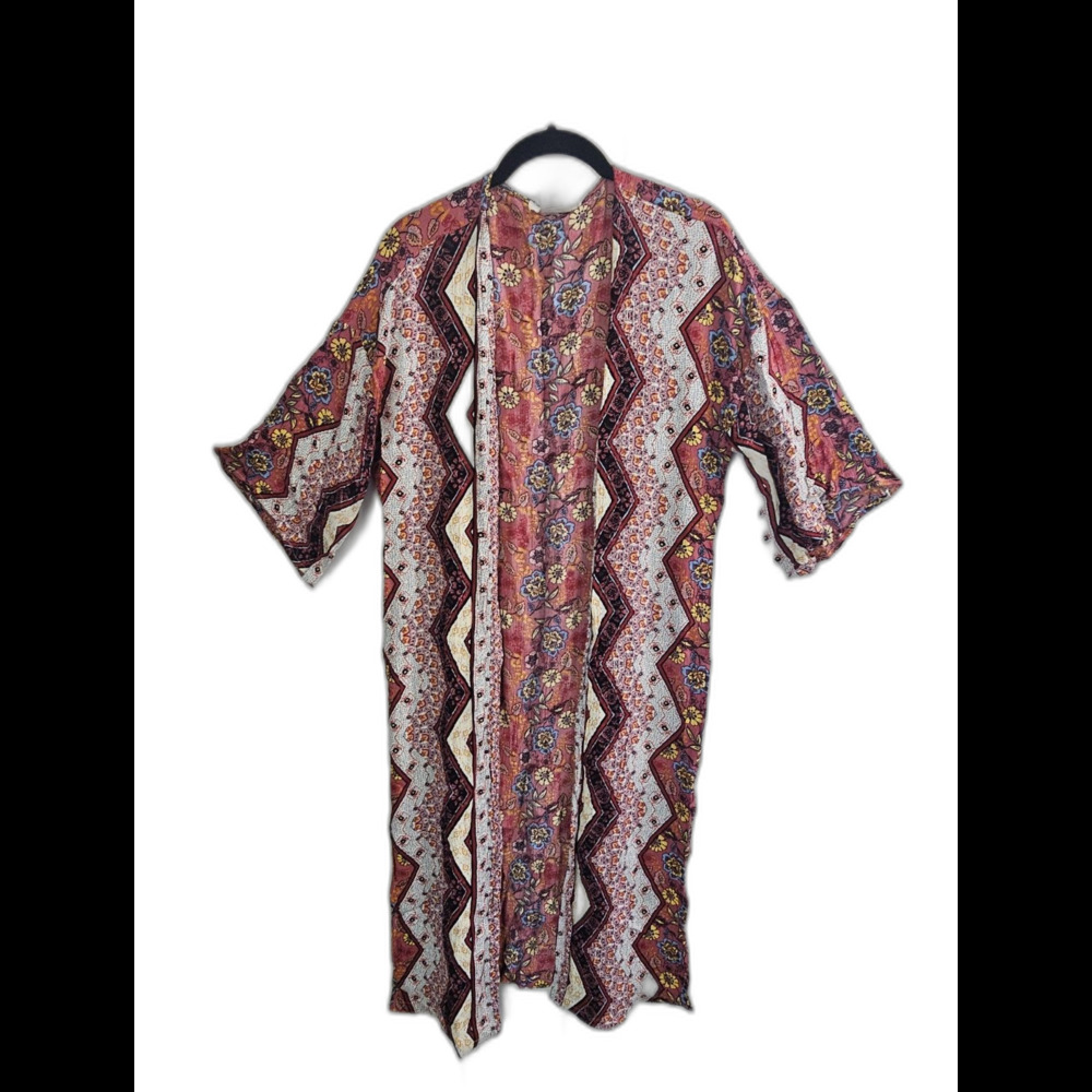 Women's Nikki Erin Multicolor Lightweight Kimono L/XL